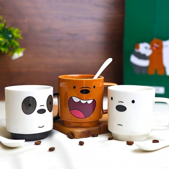 We Bare Bears Set Of 3 Mugs
